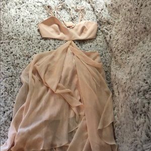 Nude pink bebe dress
